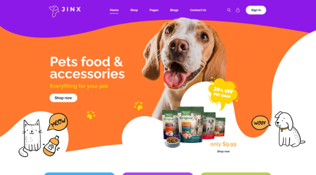 Jinx Pet Shop and Veterinary Theme The Global s
